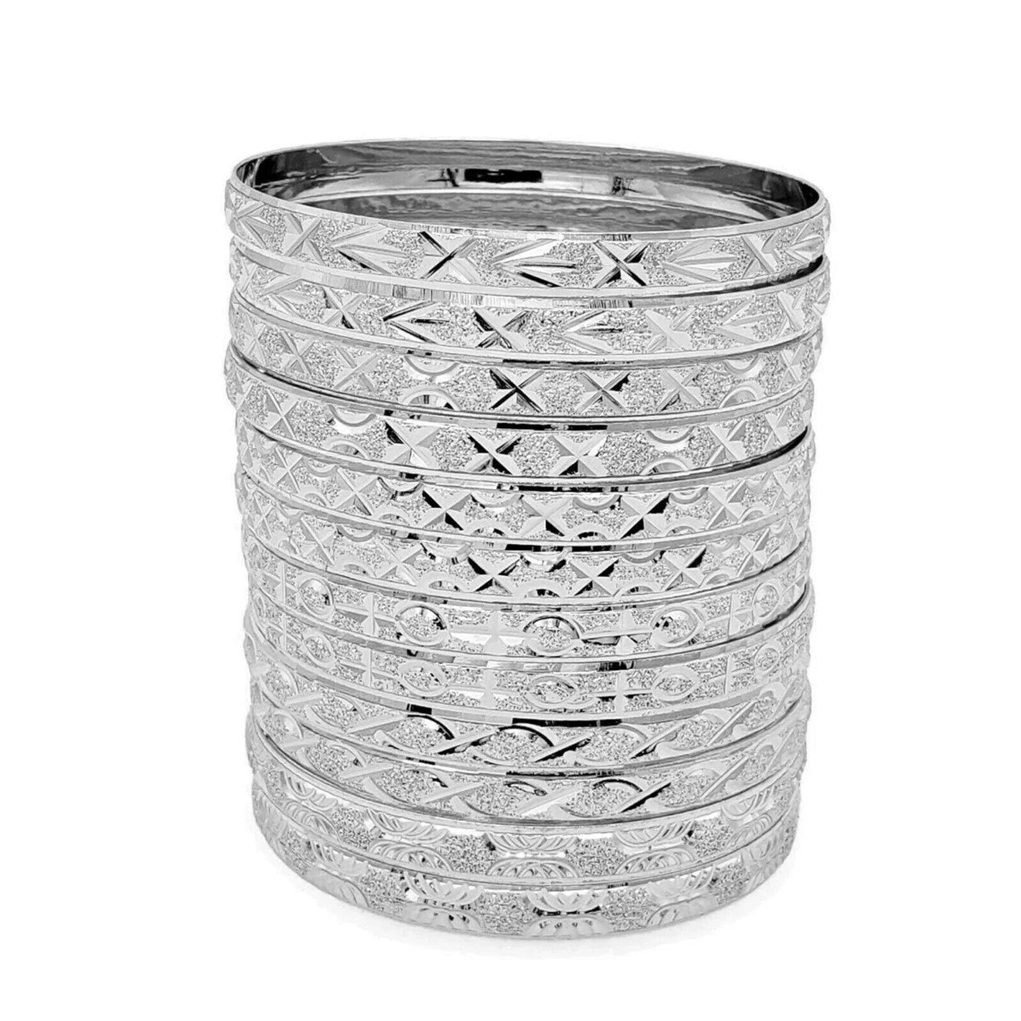 Halora Silver Bangle Set